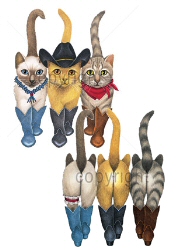 Line dance cats