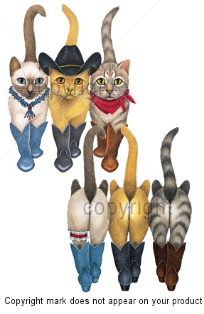 Line dance cats - 4777