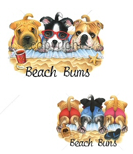 Beach bum dogs