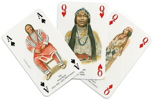 Native American tribes playing cards