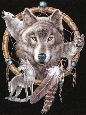 Wolf dreamcatcher - 12274